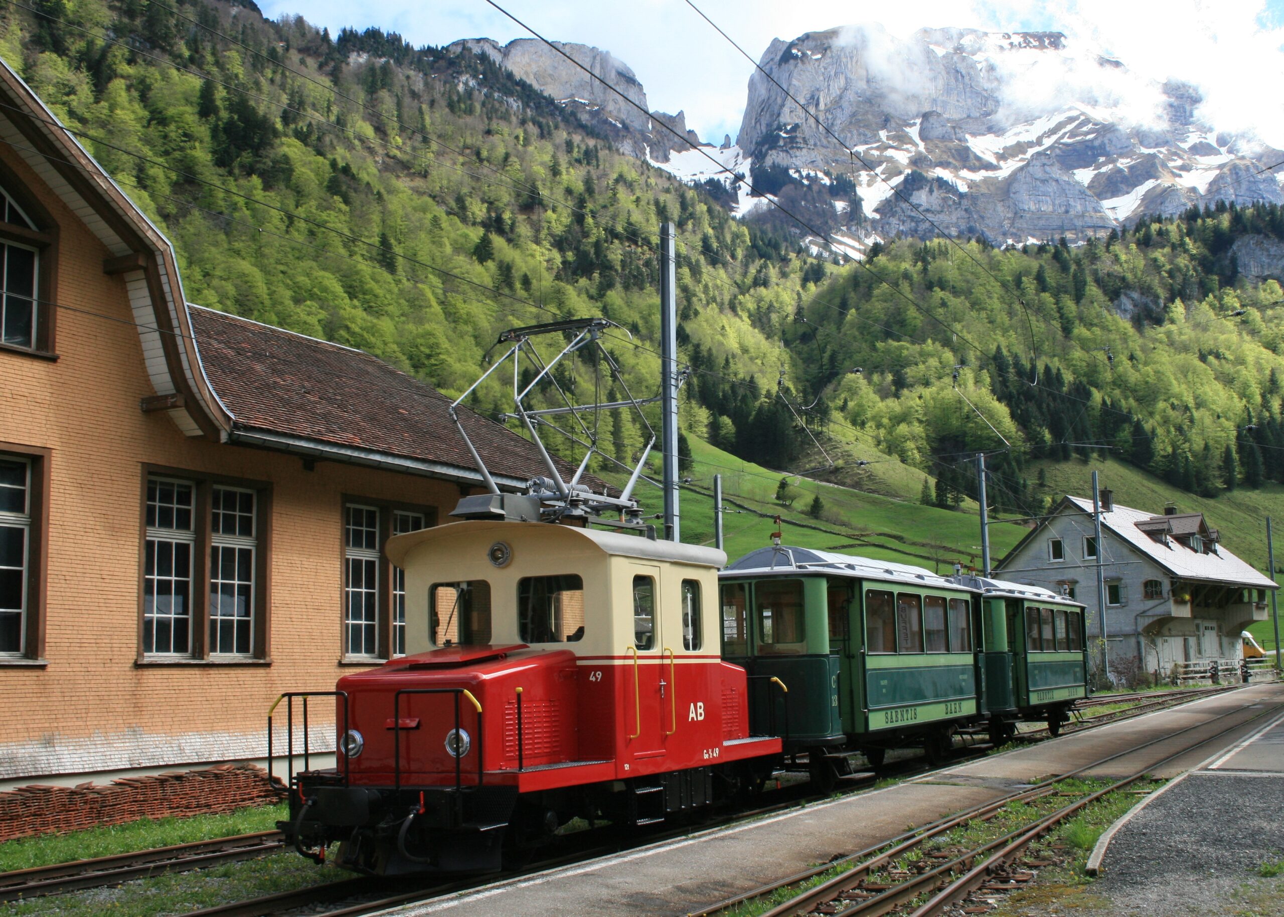 Nostalgischer Zug der Appenzeller Bahnen