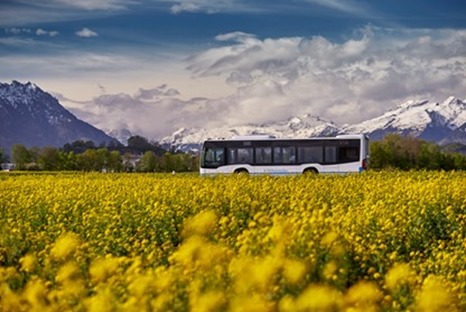 Symbolbild: Veranstaltung zur Einführung des E-Busses in Altstätten im Herbst 2019