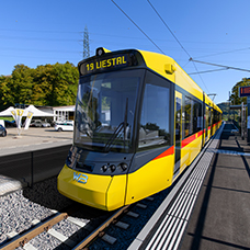 Das neue Niederflurfahrzeug Tramlink verkehrt ab 11. Dezember 2022 zwischen Liestal und Waldenburg